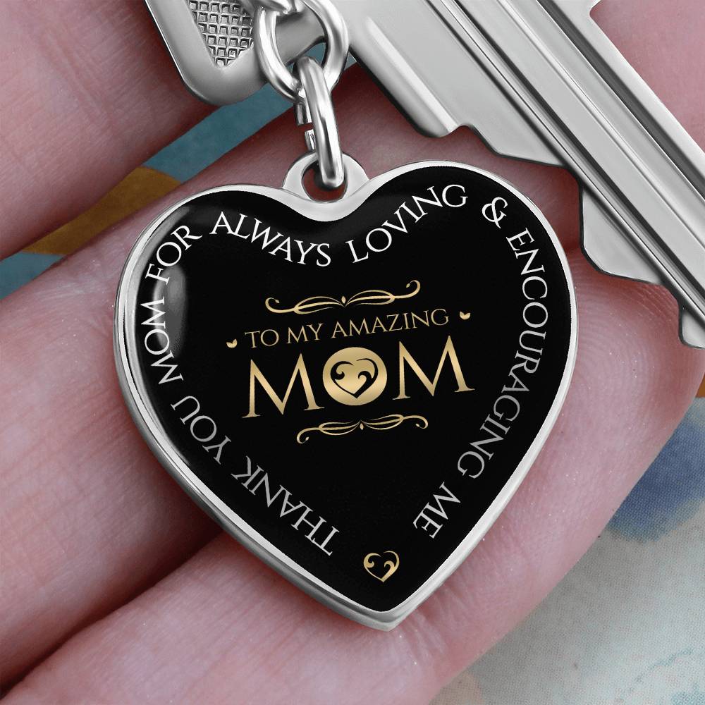 MY AMAZING MOM Curb Keychain Attachment