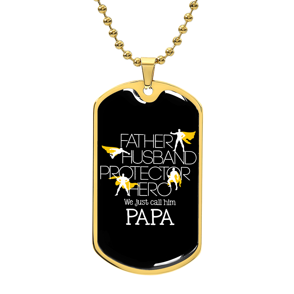 justcallhimpapadogtag DOG TAG