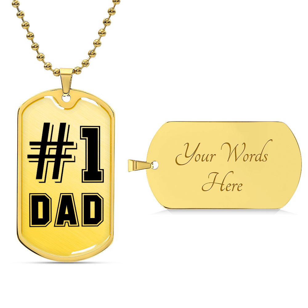 #1 Dad new DOG TAG