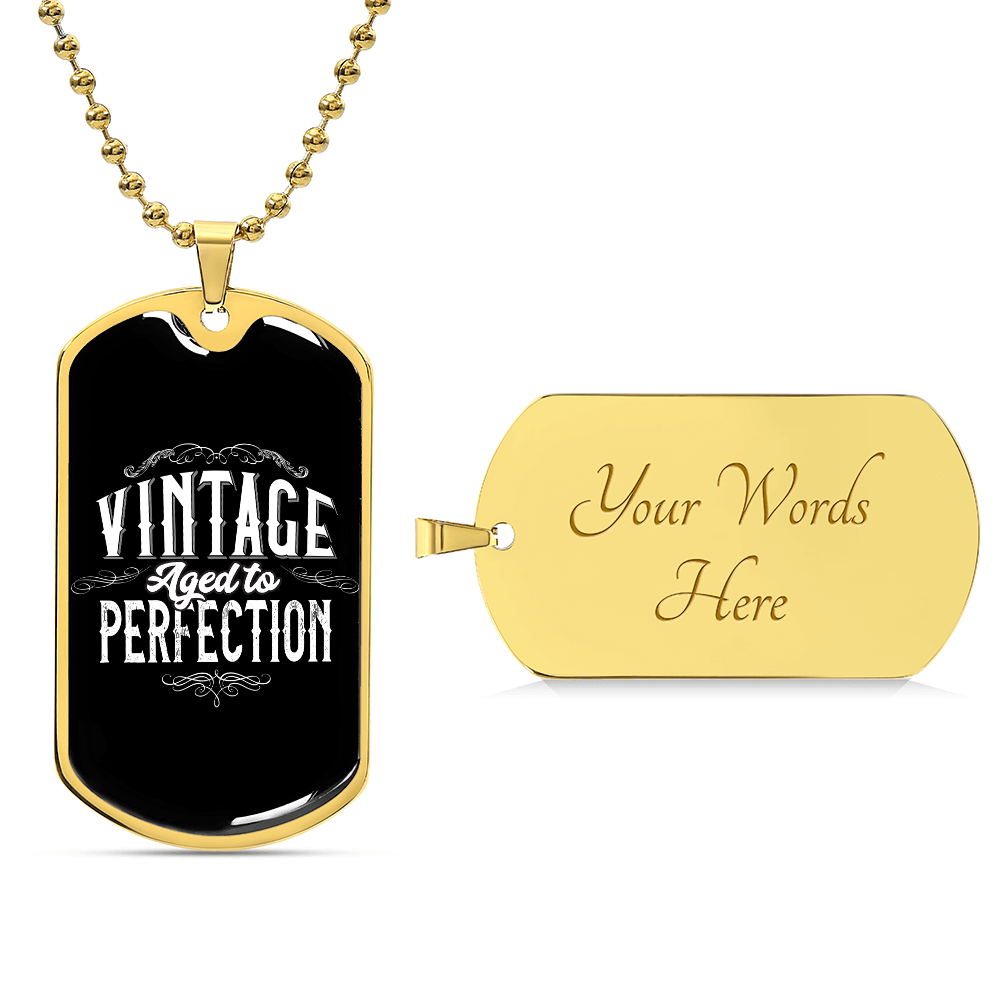 age dtop erfection DOG TAG