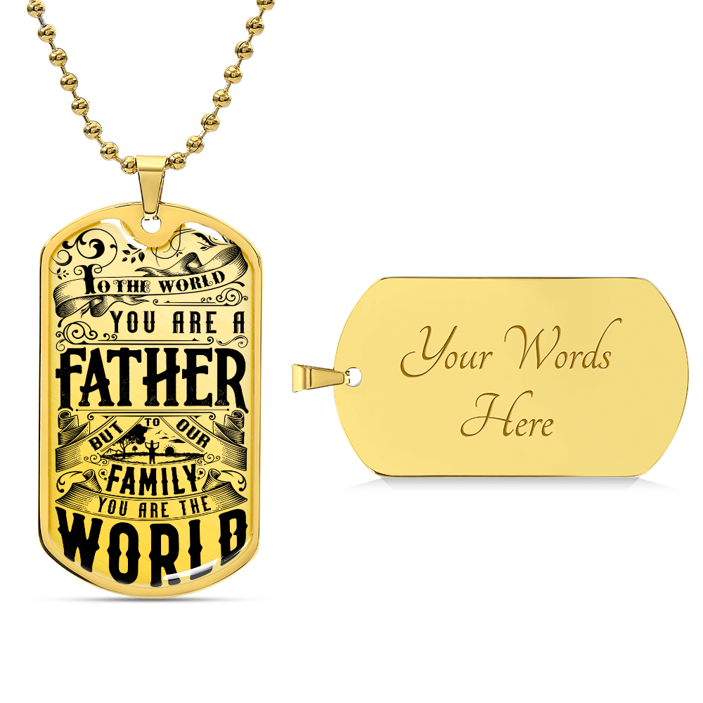To the world fathers day by Sanad DOG TAG
