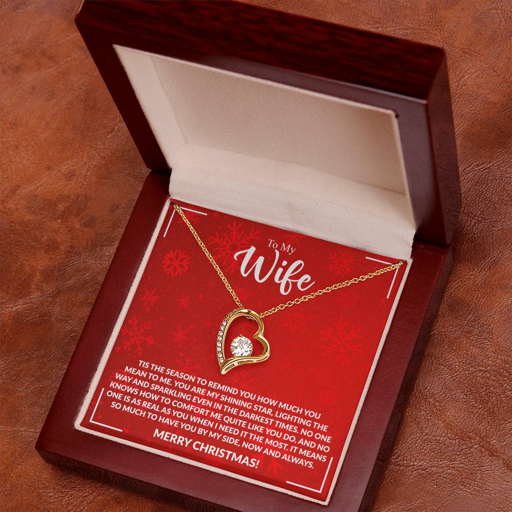 WIFE how much you mean to me.Forever Love Necklace