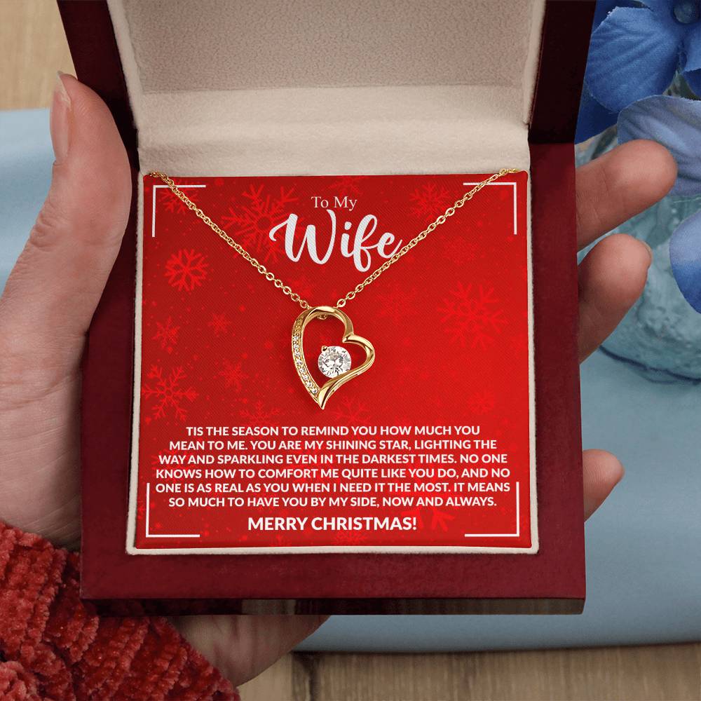 WIFE how much you mean to me.Forever Love Necklace