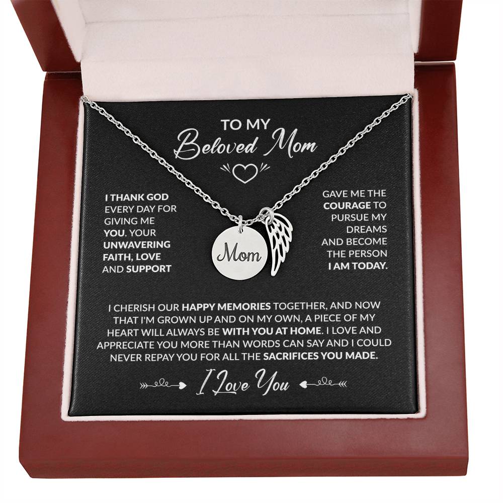 To My Beloved Mom - Black