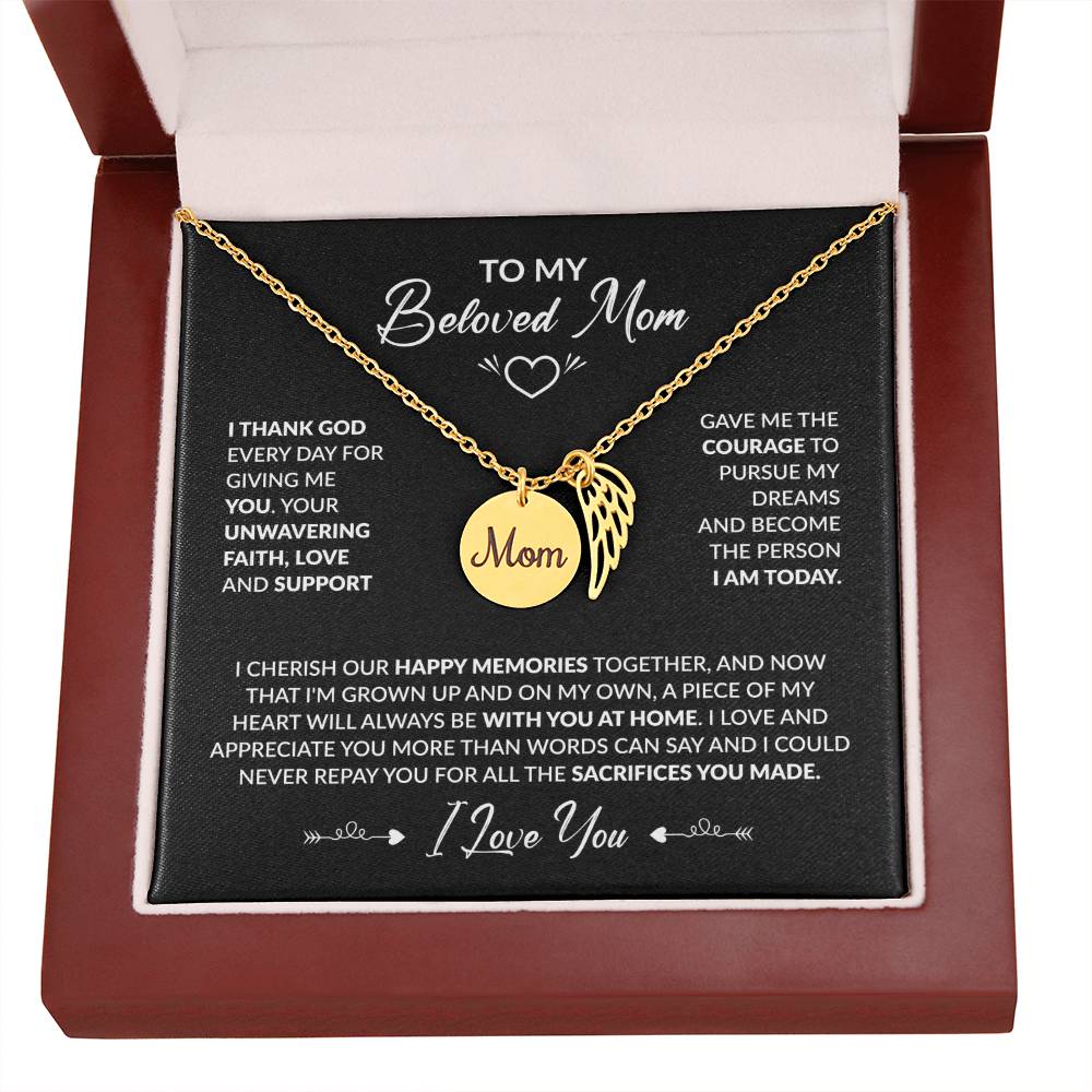 To My Beloved Mom - Black