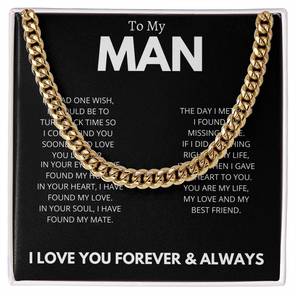 To My Man I Love You Now and Forever