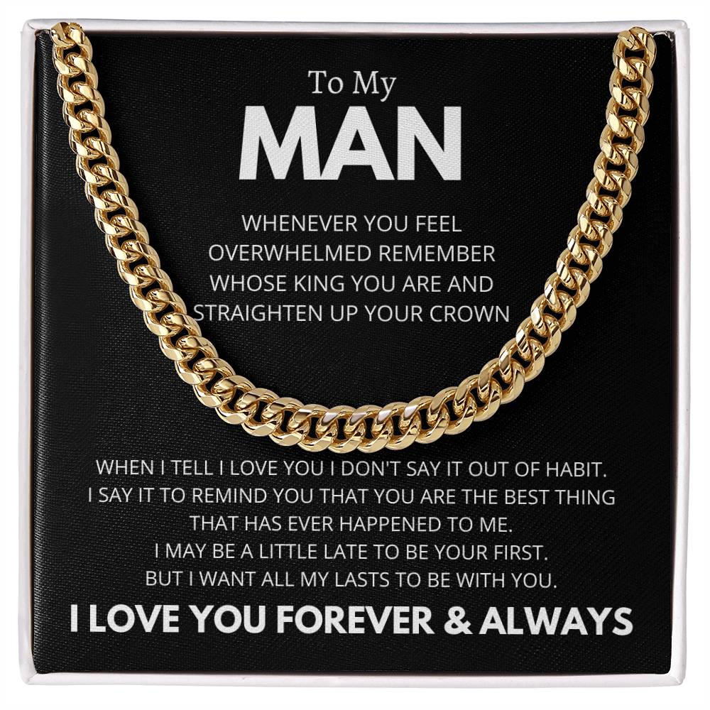 To My Man I Love You Now and Forever