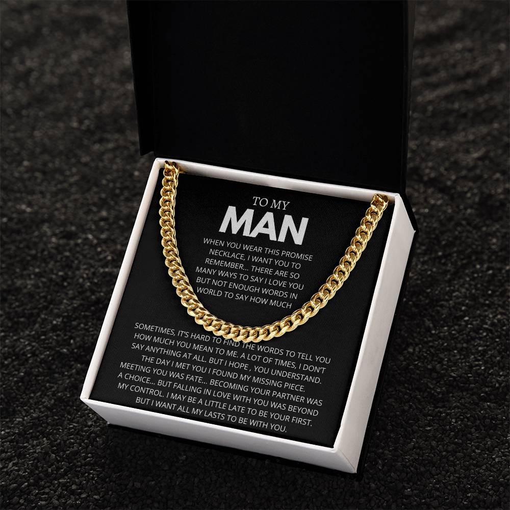 TO MY MAN WORDS TO SAY HOW MUCH
