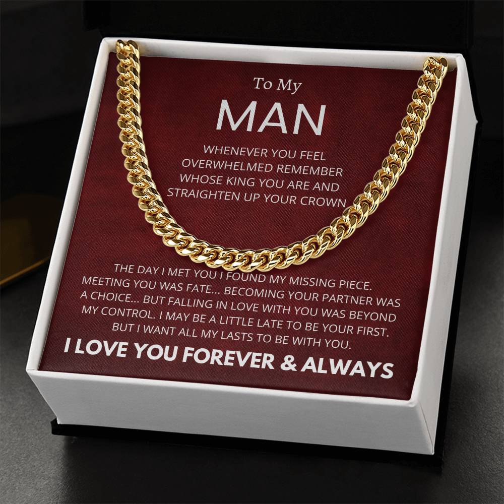 To My Man I Love You Now and Forever