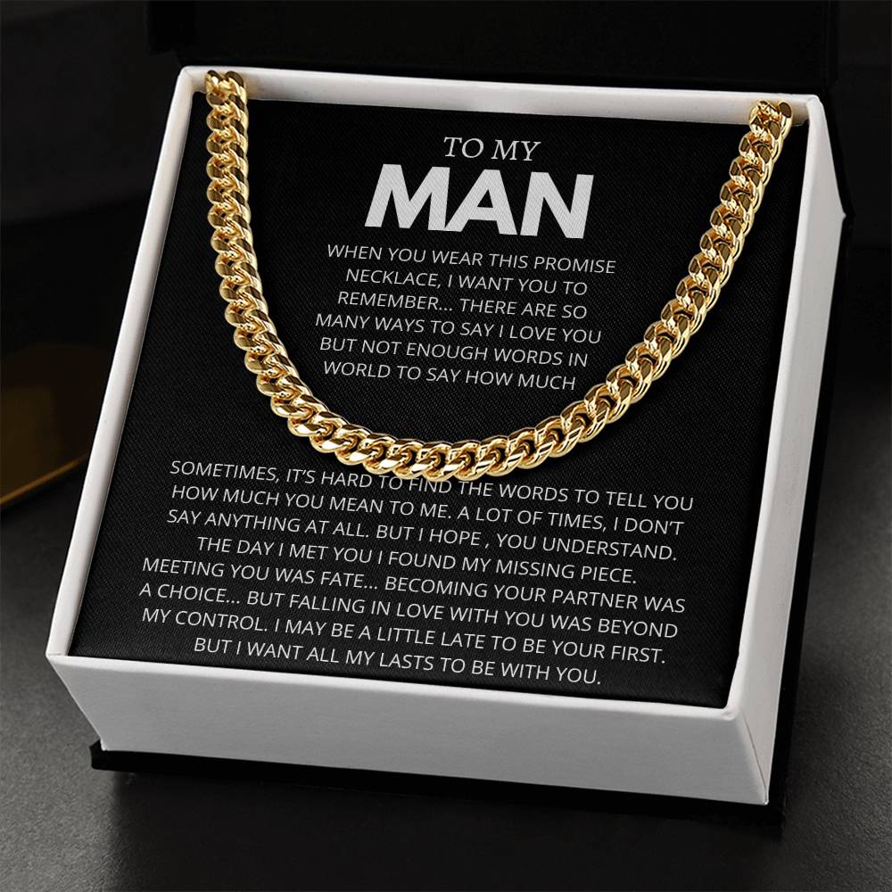TO MY MAN WORDS TO SAY HOW MUCH