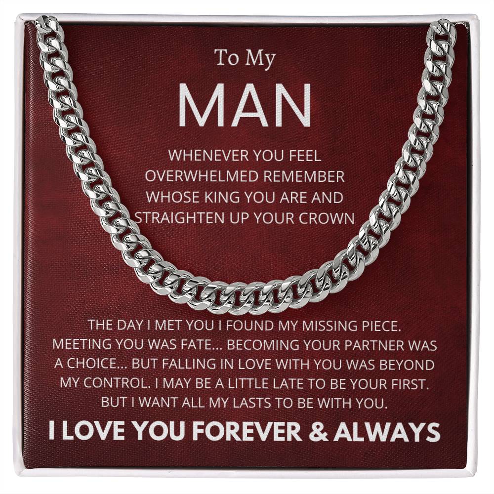 To My Man I Love You Now and Forever