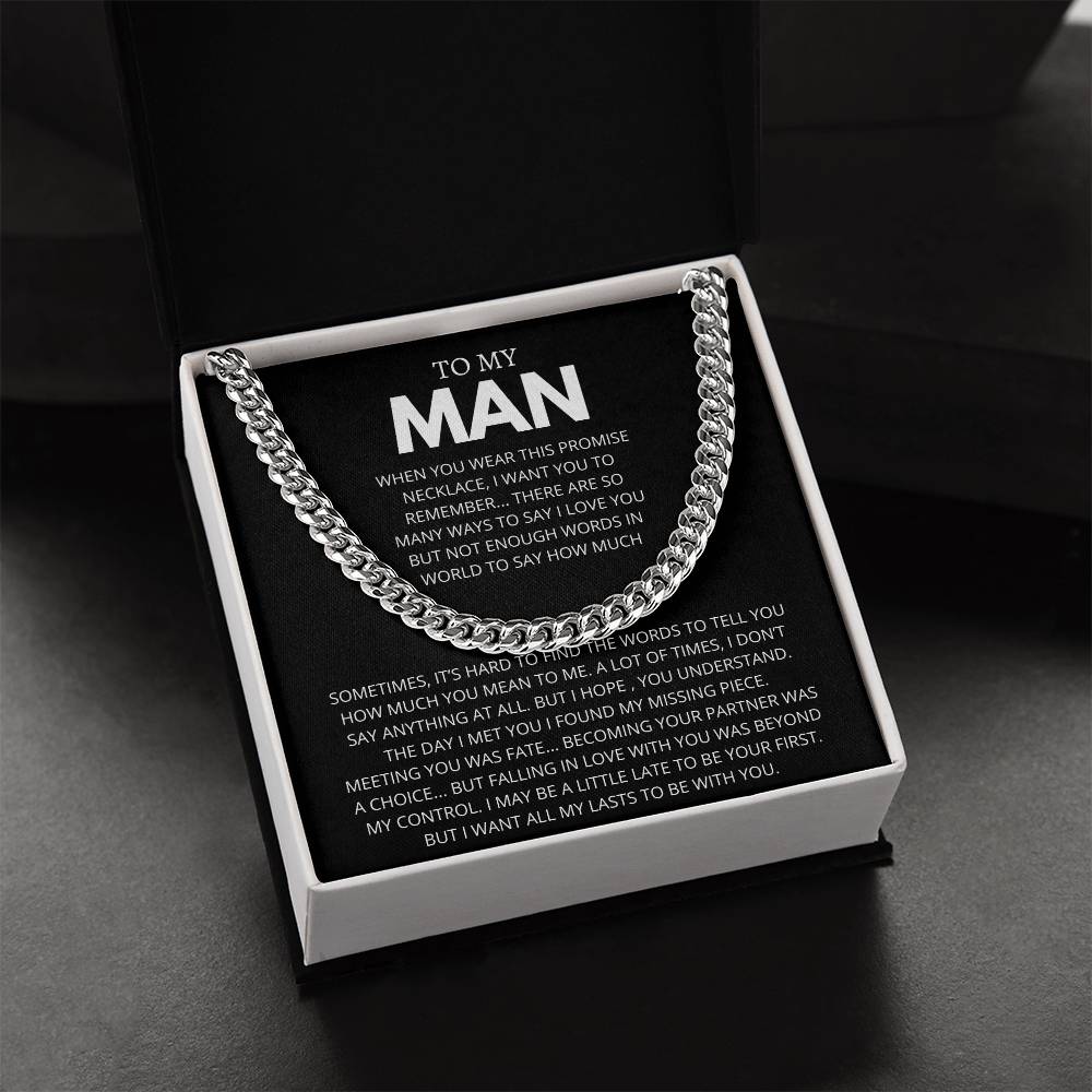 TO MY MAN WORDS TO SAY HOW MUCH