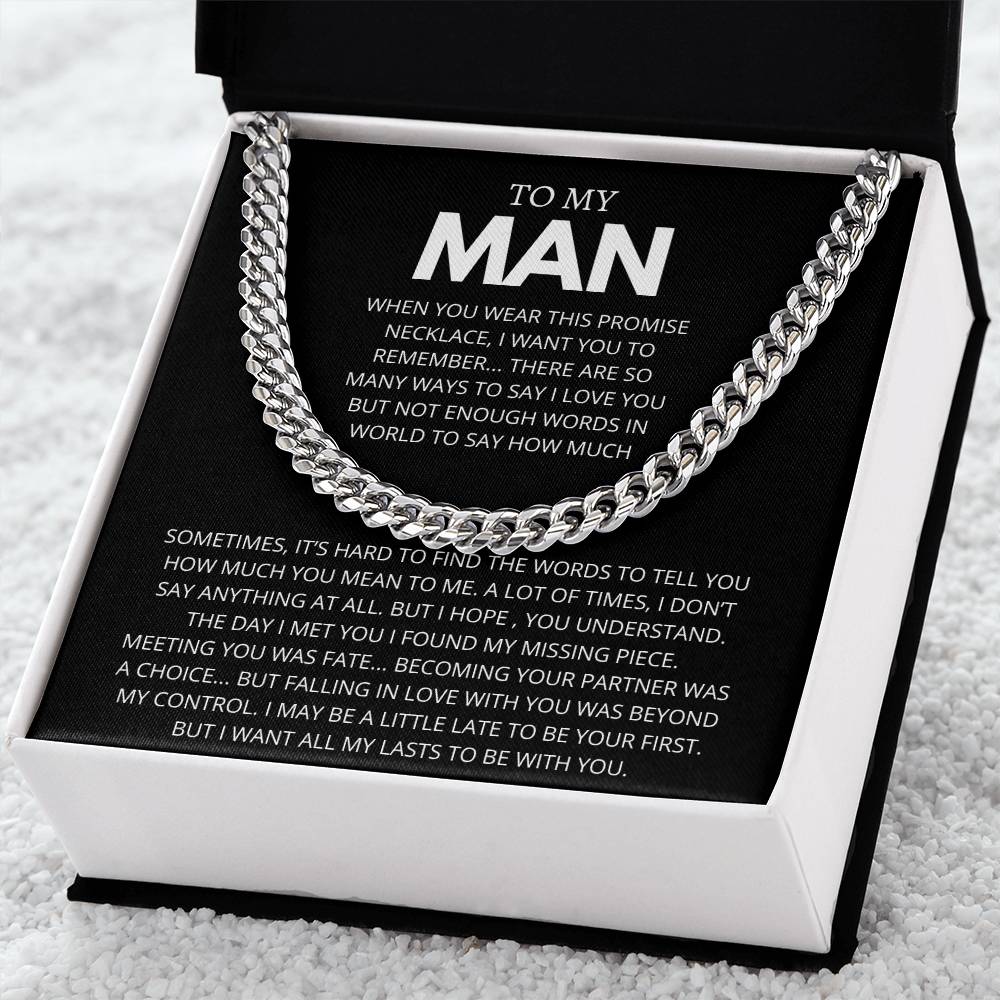 TO MY MAN WORDS TO SAY HOW MUCH