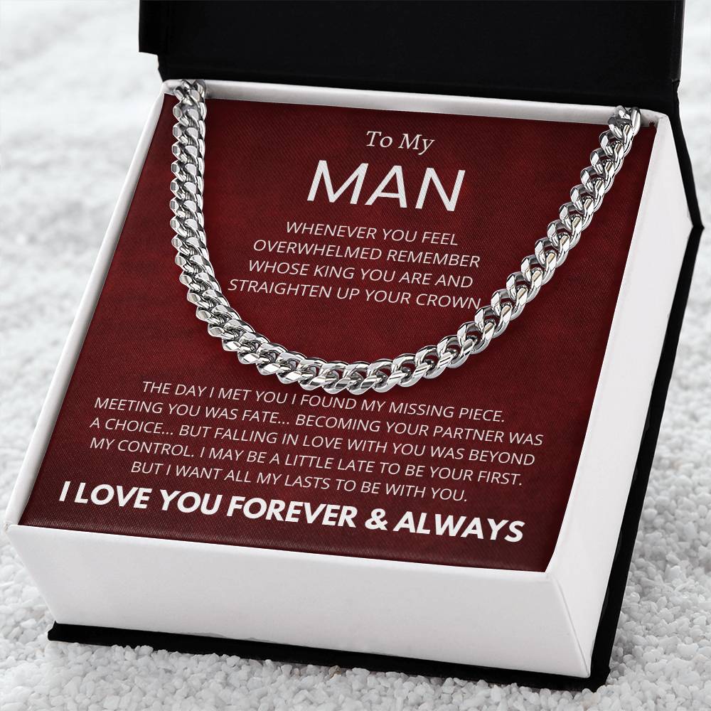 To My Man I Love You Now and Forever