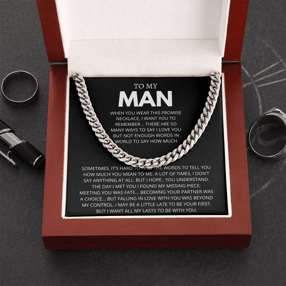 TO MY MAN WORDS TO SAY HOW MUCH