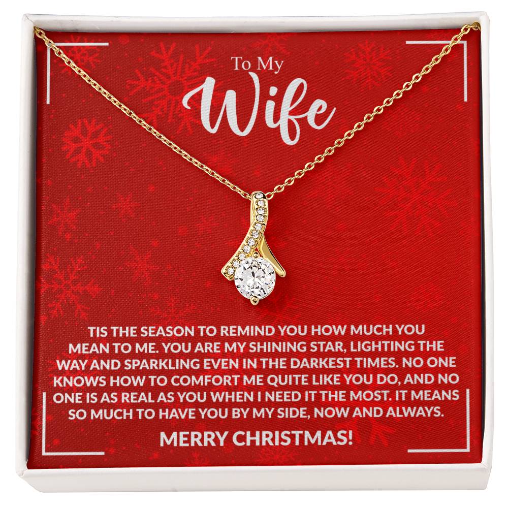 WIFE how much you mean to me Alluring Beauty Necklace