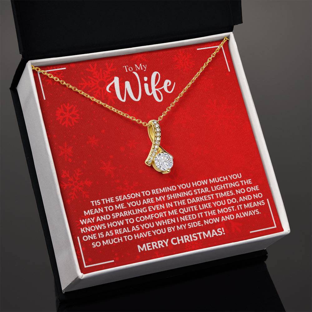 WIFE how much you mean to me Alluring Beauty Necklace