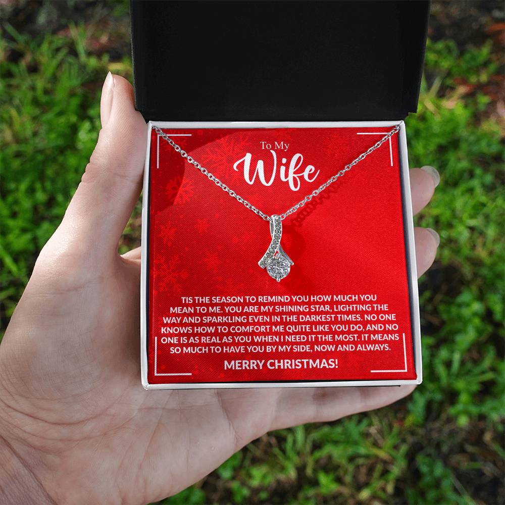 WIFE how much you mean to me Alluring Beauty Necklace