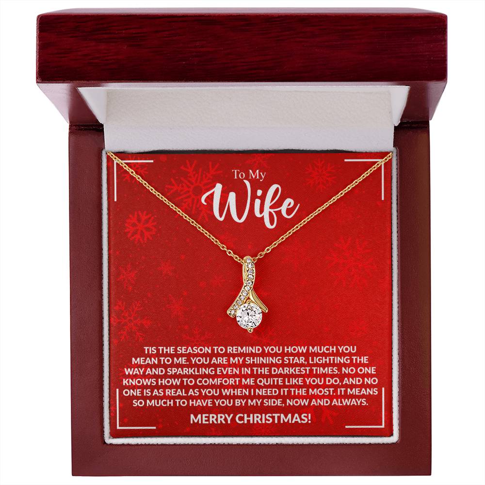 WIFE how much you mean to me Alluring Beauty Necklace