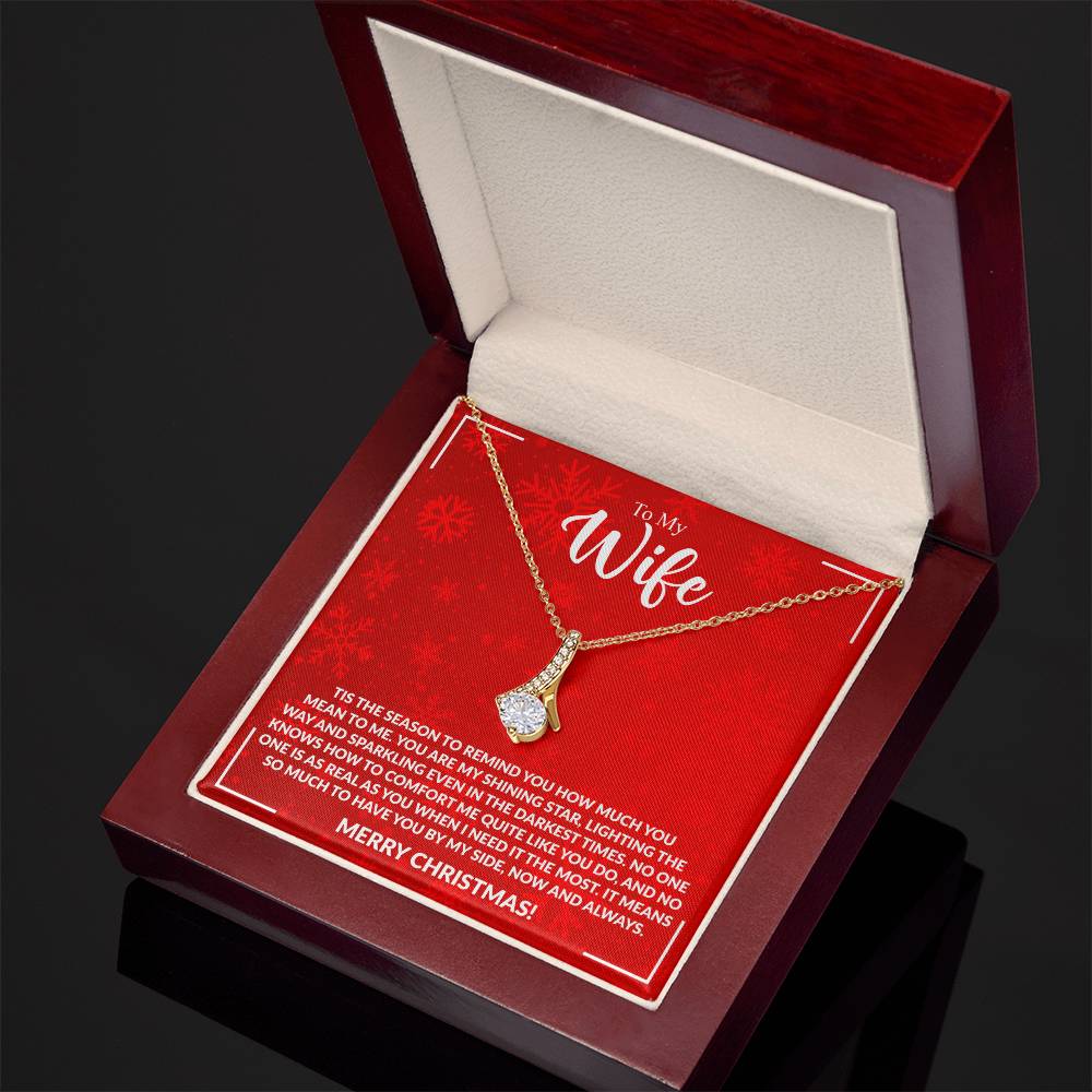 WIFE how much you mean to me Alluring Beauty Necklace
