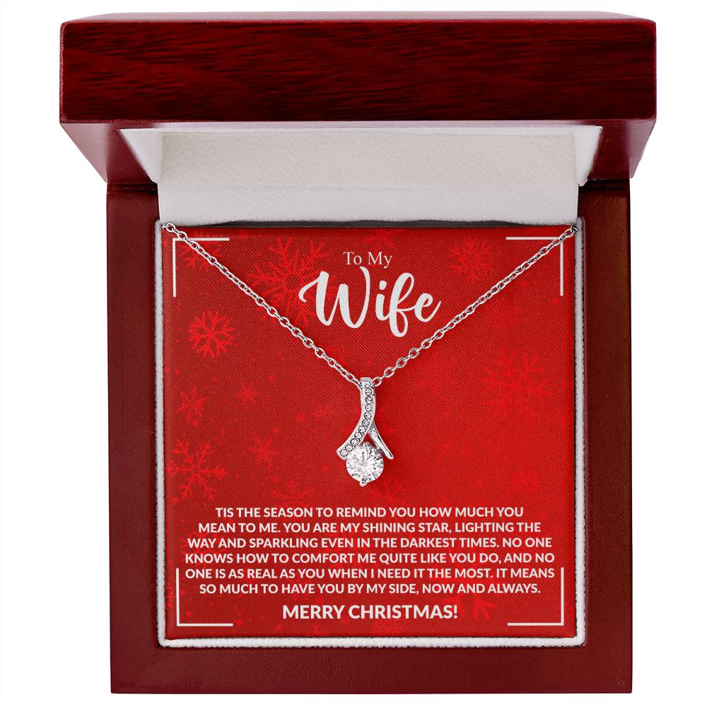 WIFE how much you mean to me Alluring Beauty Necklace