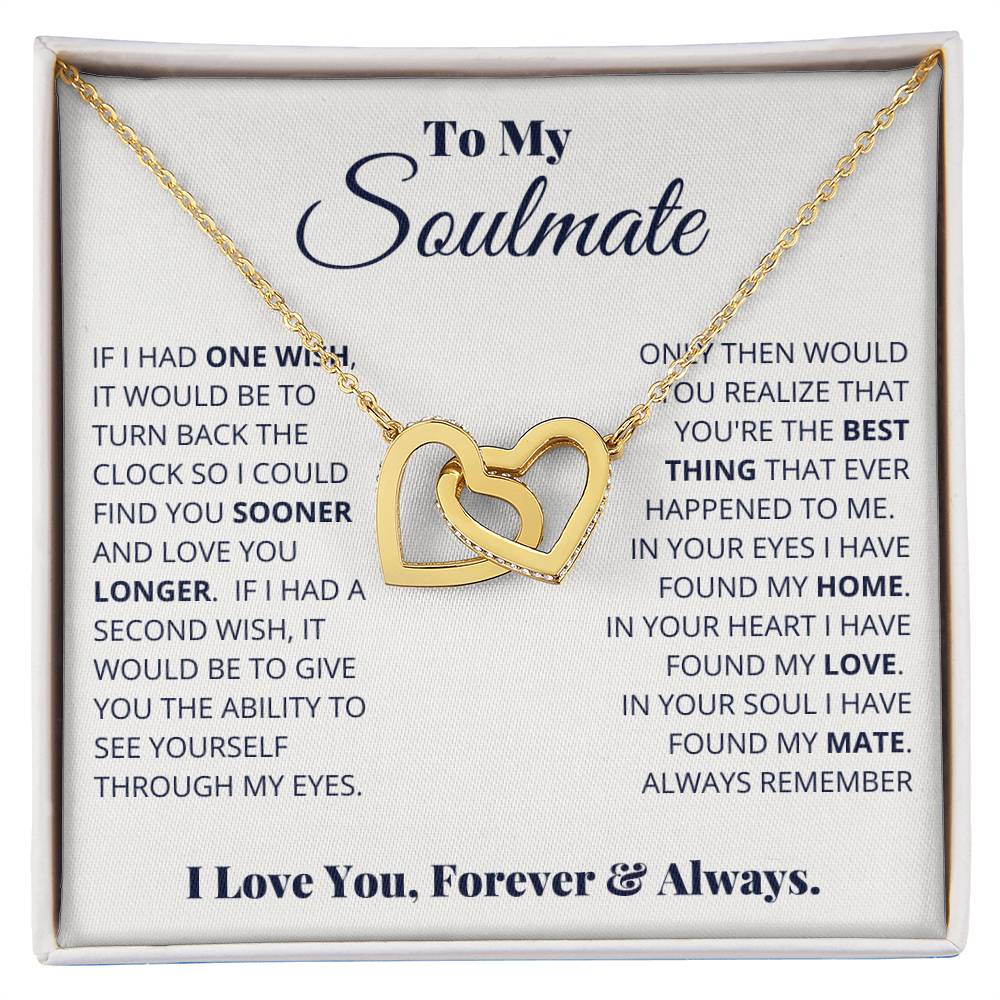 soulmate-- i have found my home - Hearts Necklace
