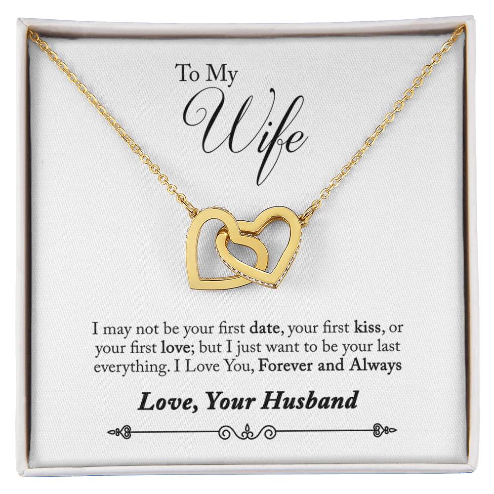 To Wife From Husband Hearts Necklace