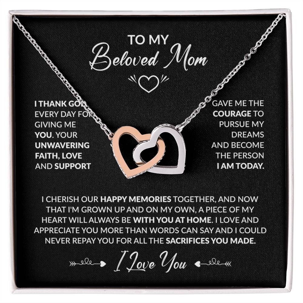 To My Beloved Mom - Black