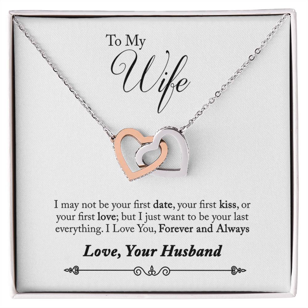To Wife From Husband Hearts Necklace