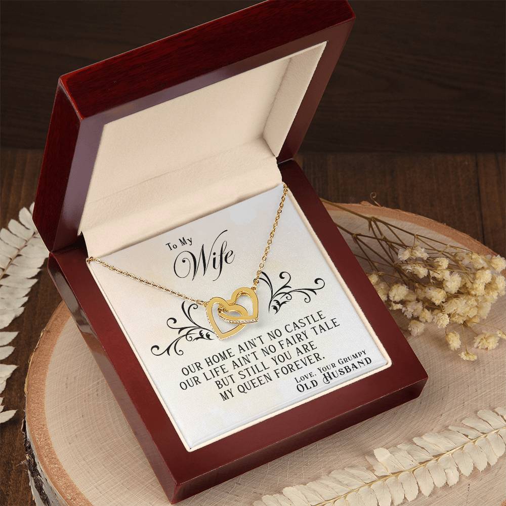 (selling-fast!) my queen forever - Hearts Necklace