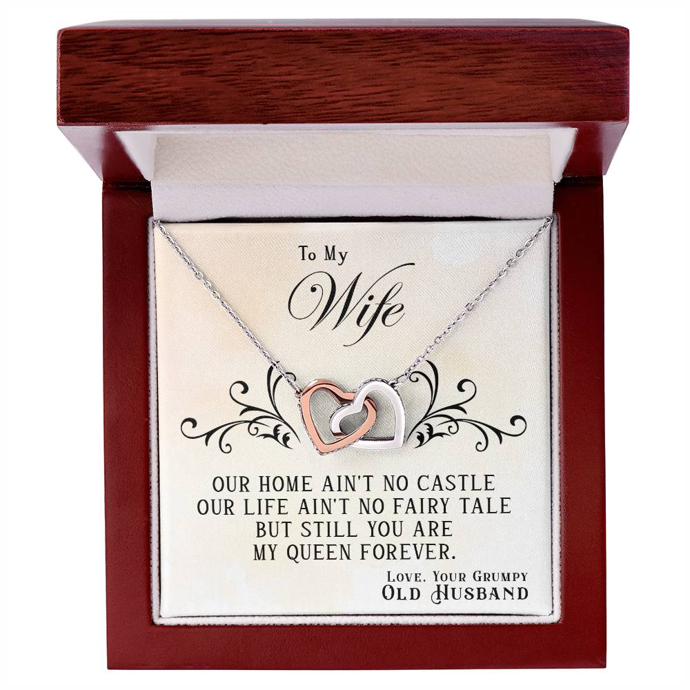 (selling-fast!) my queen forever - Hearts Necklace