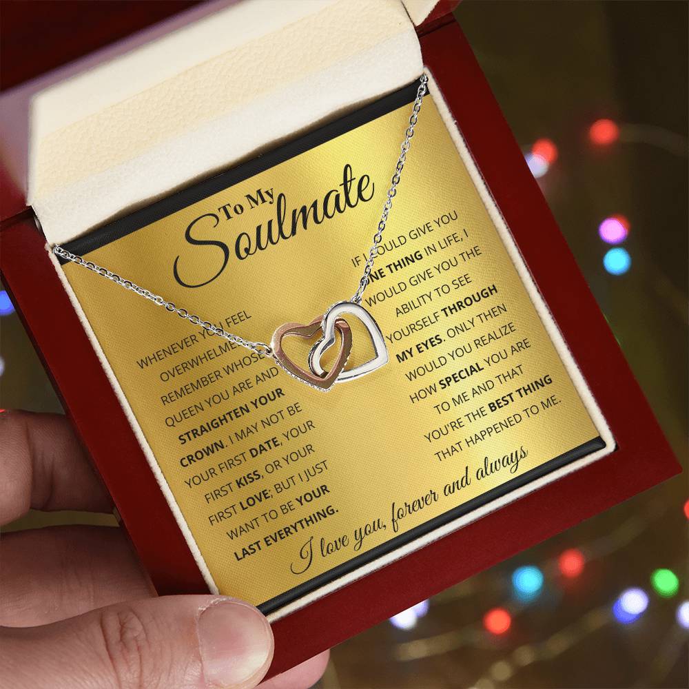 soulmate-- my world Hearts Necklace