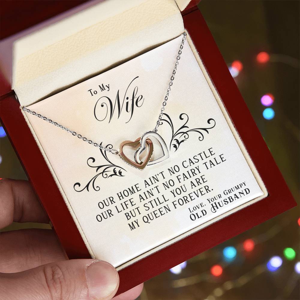 (selling-fast!) my queen forever - Hearts Necklace
