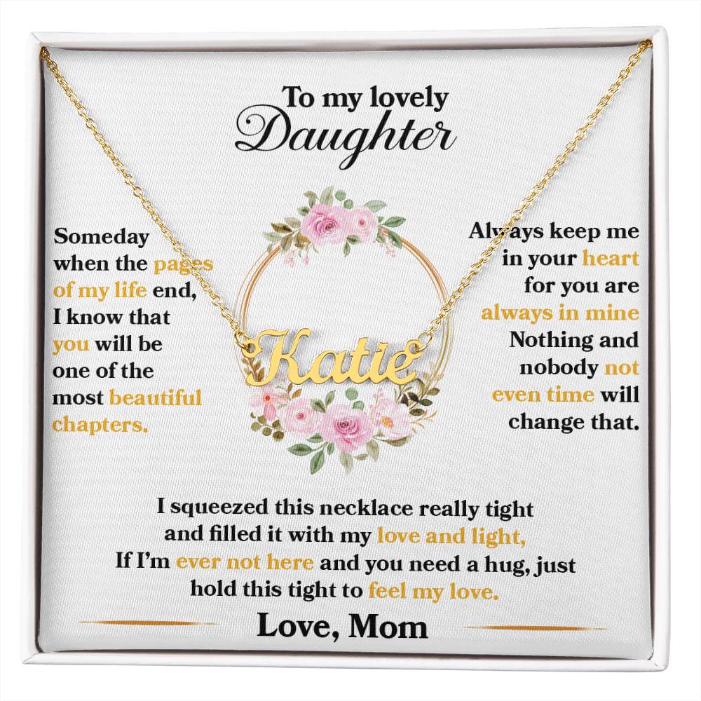 daughter-- when the pages of my life