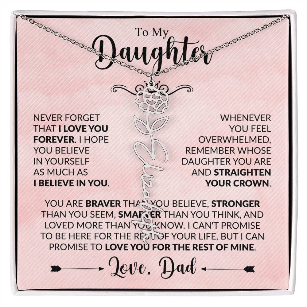 Daughter - Straighten Your Crown - Dad - Rose