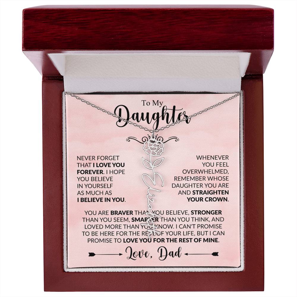 Daughter - Straighten Your Crown - Dad - Rose