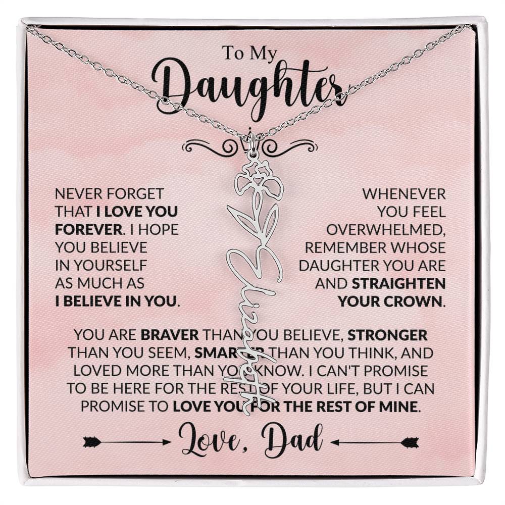 Daughter - Straighten Your Crown - Dad - Rose