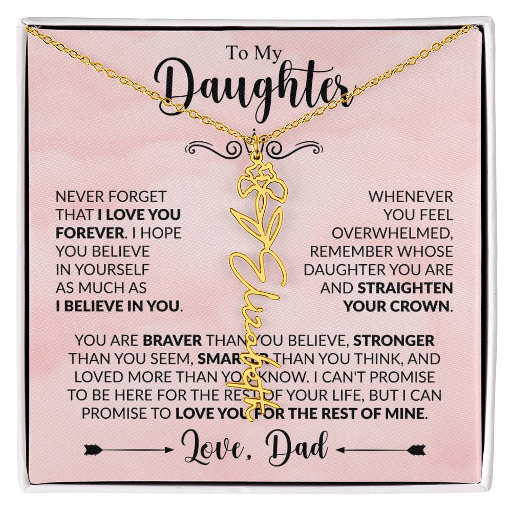 Daughter - Straighten Your Crown - Dad - Rose