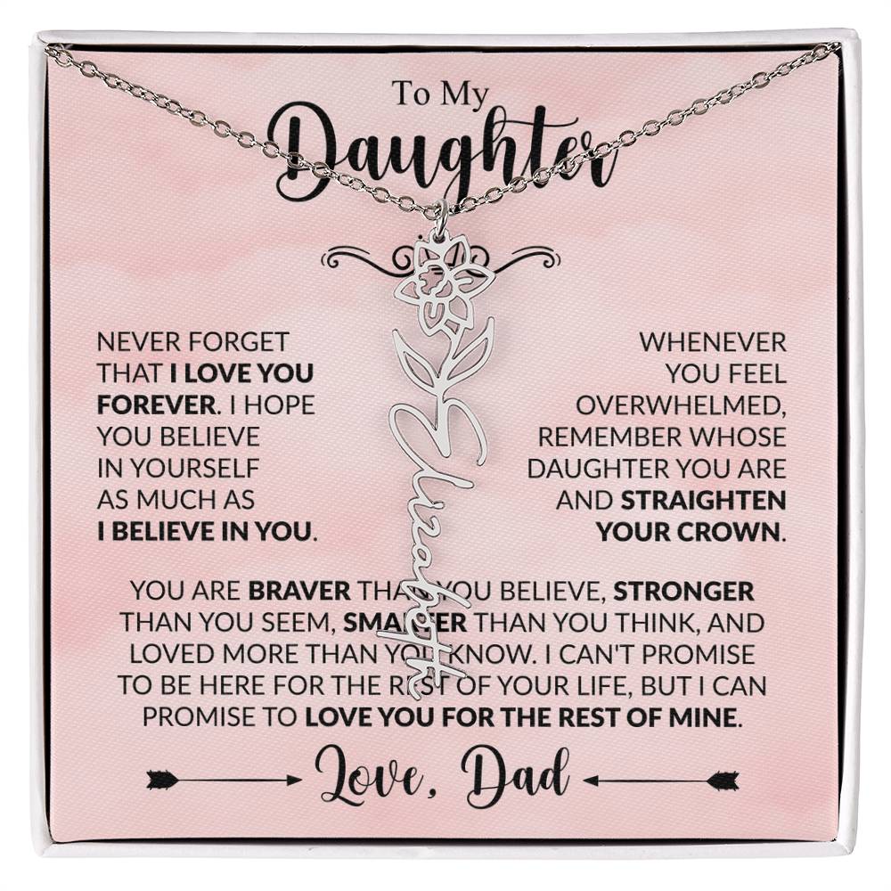 Daughter - Straighten Your Crown - Dad - Rose