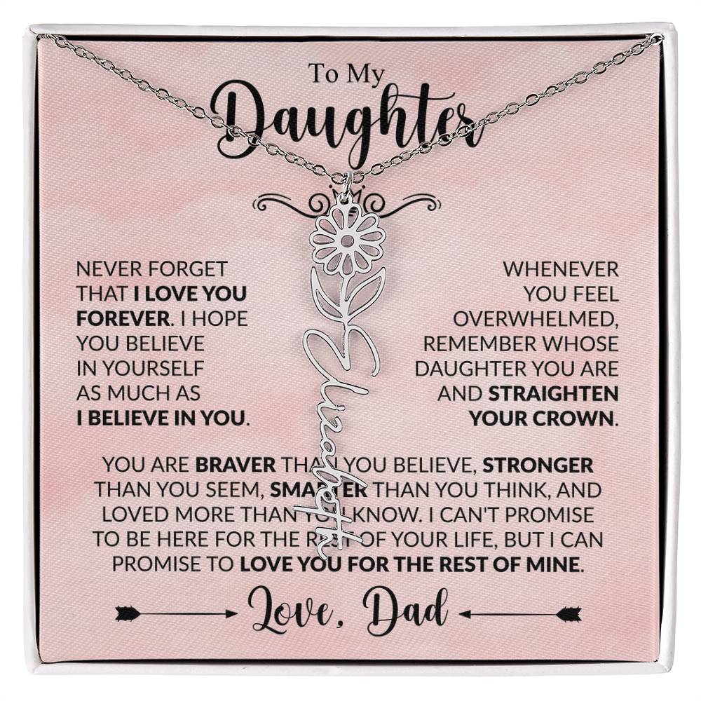 Daughter - Straighten Your Crown - Dad - Rose