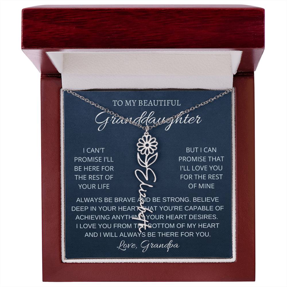 To My Beautiful Granddaughter