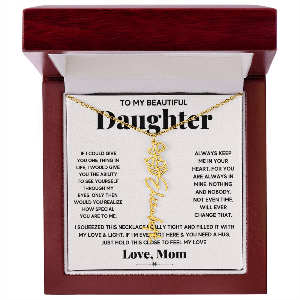 IF icould give Flower Name Necklace