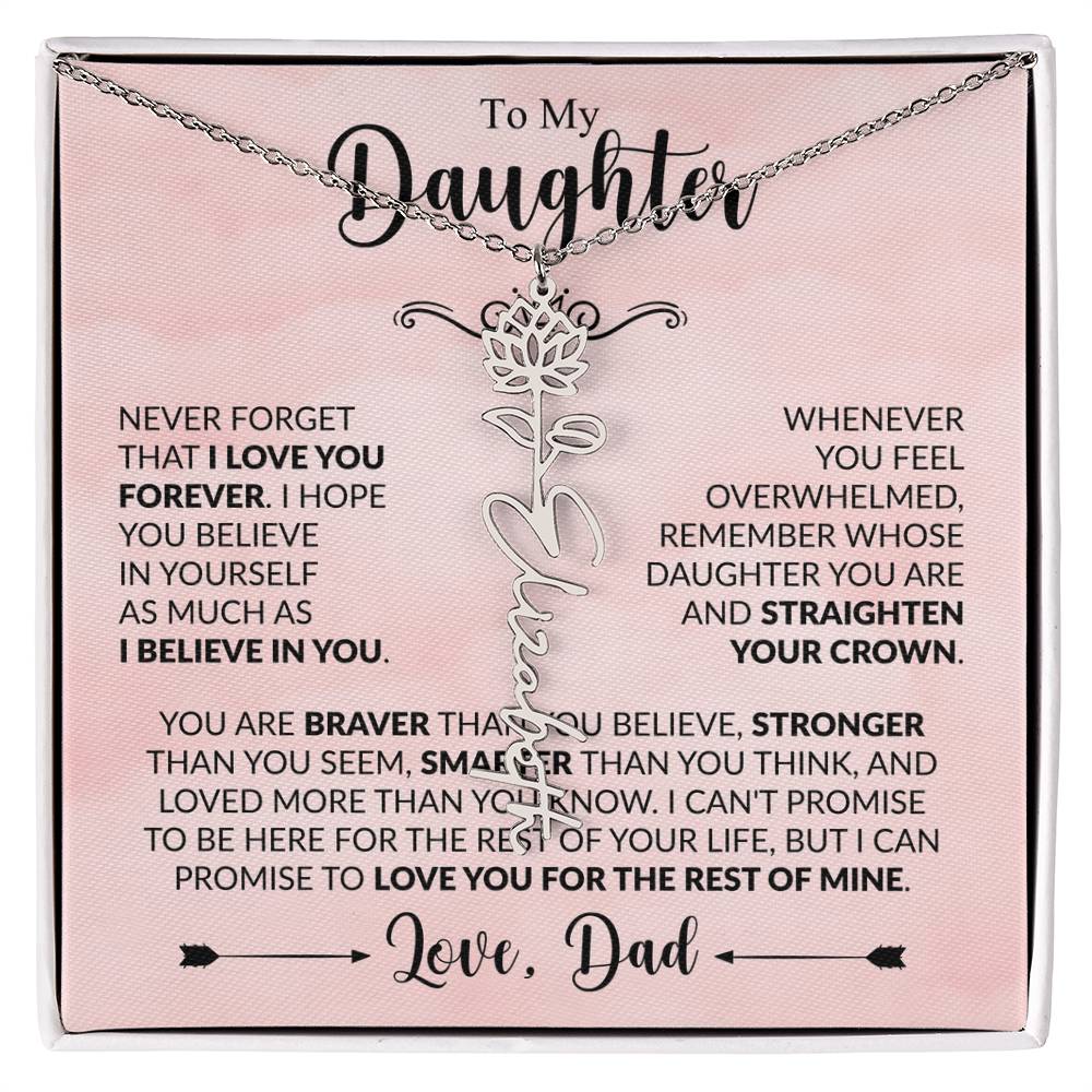 Daughter - Straighten Your Crown - Dad - Rose