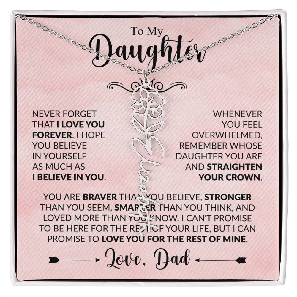Daughter - Straighten Your Crown - Dad - Rose