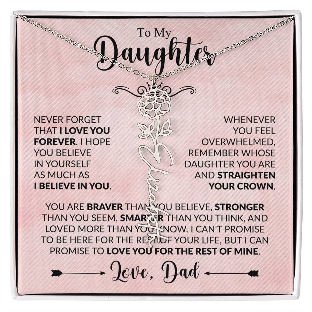 Daughter - Straighten Your Crown - Dad - Rose