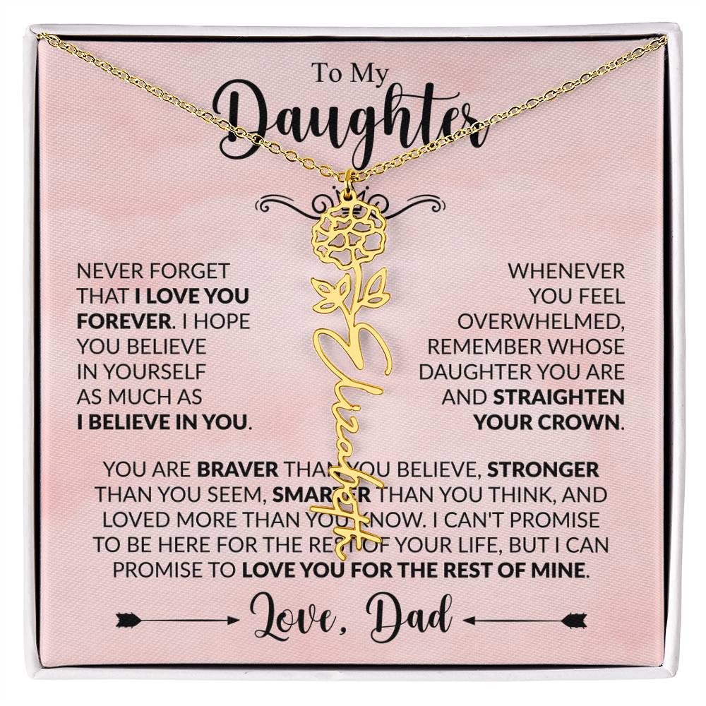 Daughter - Straighten Your Crown - Dad - Rose