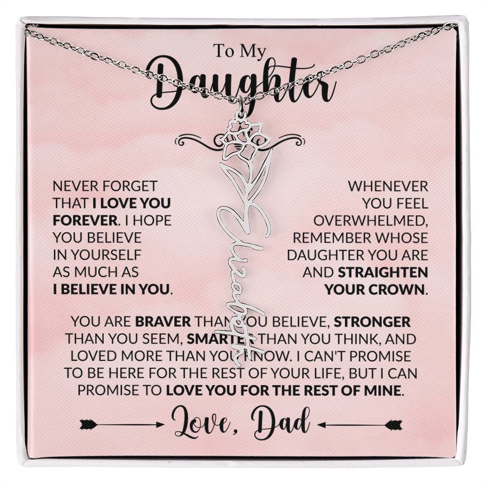 Daughter - Straighten Your Crown - Dad - Rose