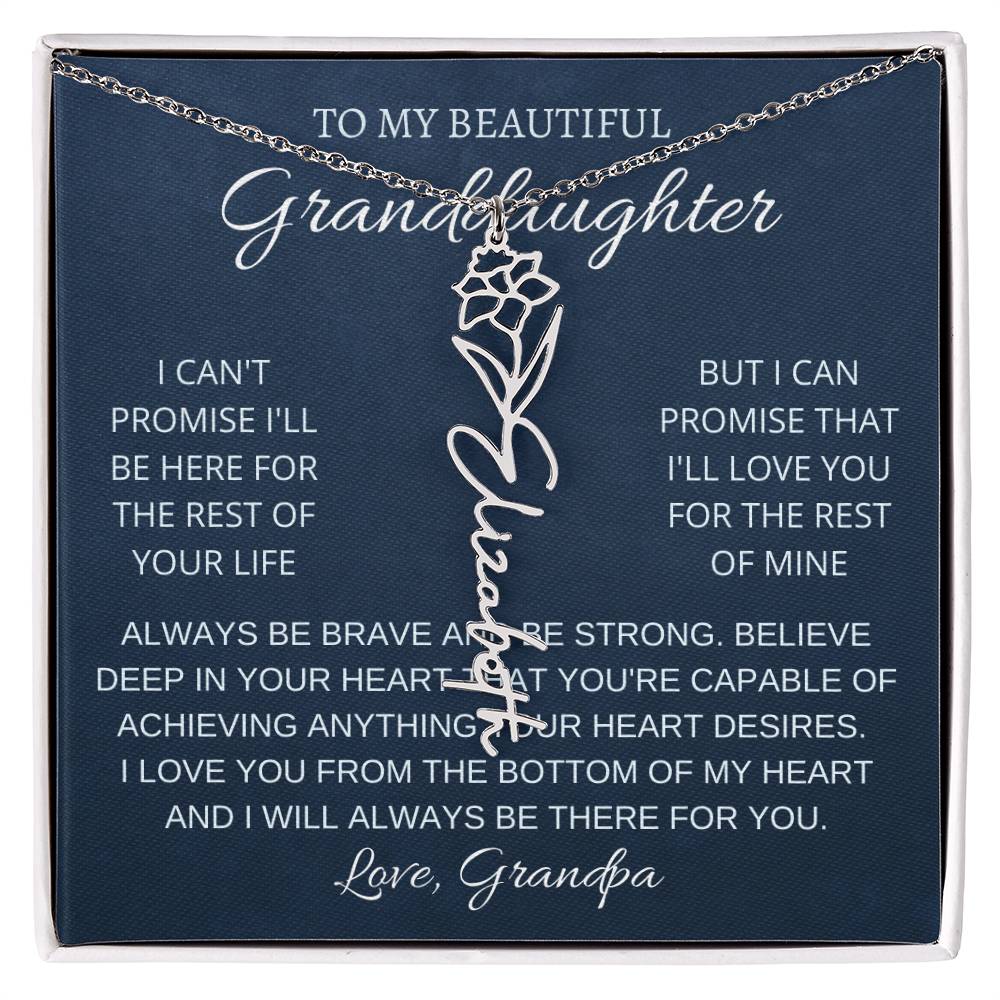 To My Beautiful Granddaughter