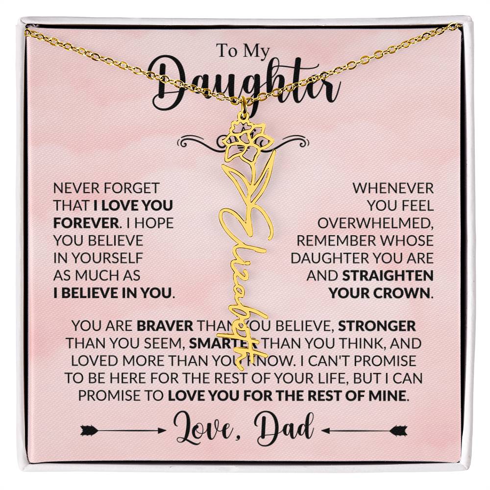 Daughter - Straighten Your Crown - Dad - Rose