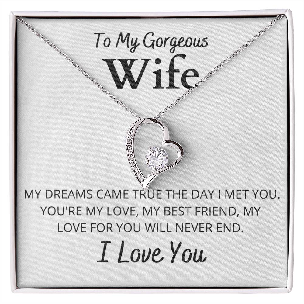 to my gorgeous wife